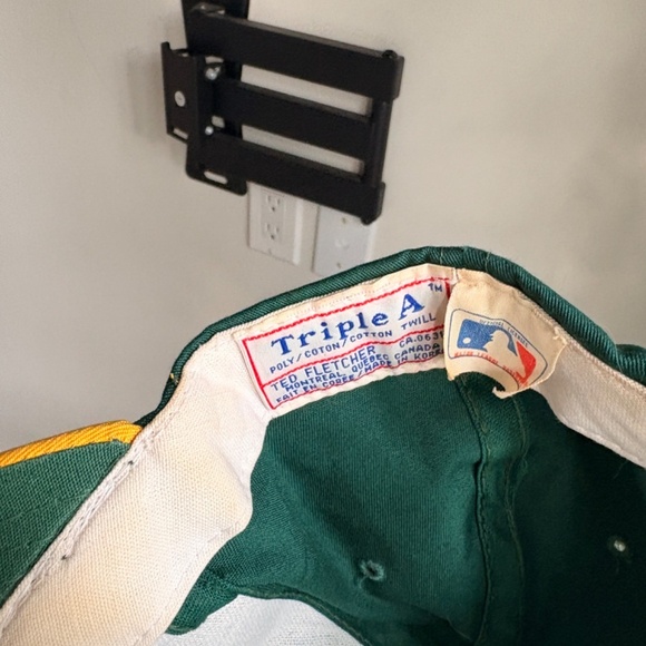 vintage Oakland A's MLB baseball Triple A Ted Fletcher hat snapback 1990 - Picture 8 of 8